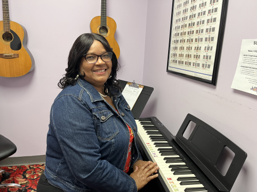 Piano instructor Rosa